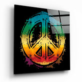 Peace Glass Wall Art  || Designer Collection | Insigne Art Design.